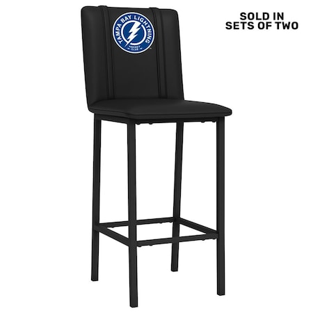 Dreamseat Bar Stool 500 with Tampa Bay Lightning Alternate Logo, 2PK XZ500BSDBLK-PSNHL42061A